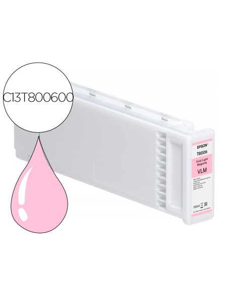 Ink-jet epson singlepack vivid light magenta t800600 ultrachrome pro 700ml