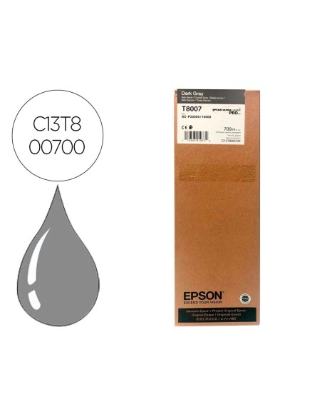 Ink-jet epson singlepack dark gray t800700...