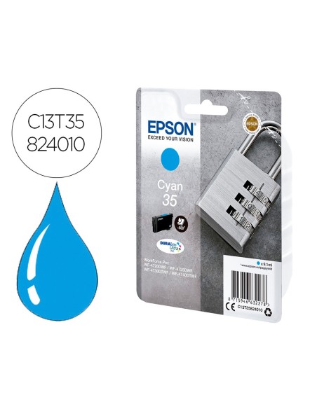Ink-jet epson singlepack cian 35 durabrite...