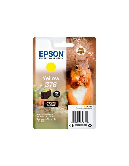 Ink-jet epson singlepack amarillo 378 claria photo hd ink