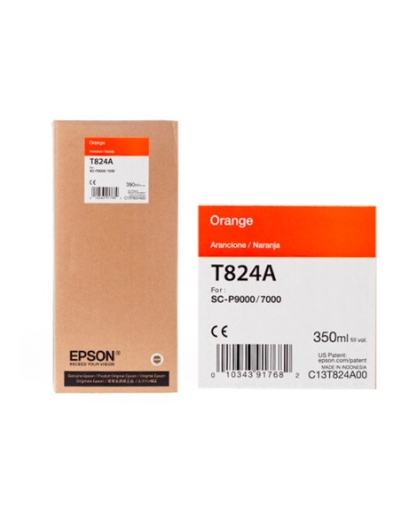 Ink-jet epson gf surecolor serie sc-p naranja ultrachrome hdx/hd 350ml