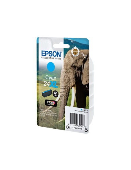 Ink-jet epson claria photo hd ink cian 24xl expression photo xp-760/950