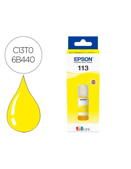 Ink-jet epson ecotank 113 series amarillo