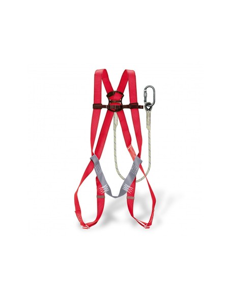 Conjunto anticaidas faru arnes p01 + cuerda c170 + 2 mosquetones virola + bolsa porta arnes