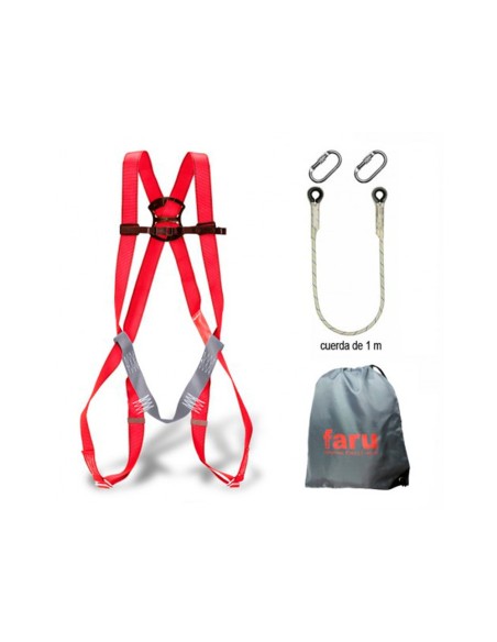 Conjunto anticaidas faru arnes p01 + cuerda...