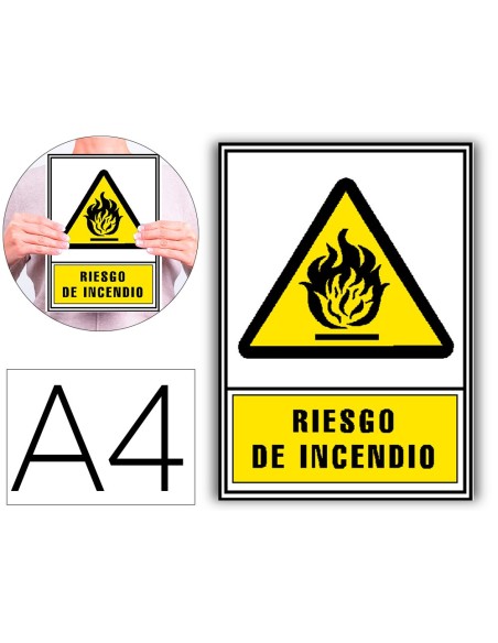 Pictograma archivo 2000 riesgo de incendio pvc...