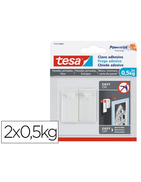 Clavo autoadhesivo tesa sujecion hasta 0,5 kg...