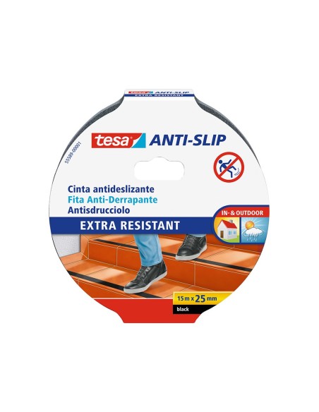 Cinta antideslizante adhesiva tesa uso interior...