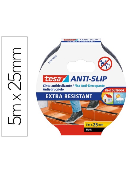Cinta antideslizante adhesiva tesa uso interior...