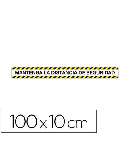 Cinta de señalizacion adhesiva apli mantenga la...