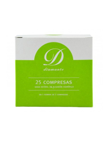 Gasa esteril algodon hidrofilo caja de 25 unidades
