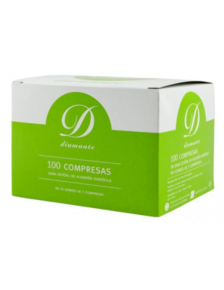 Gasa esteril algodon hidrofilo caja de 100 unidades