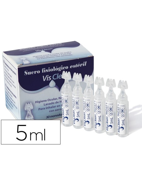 Suero fisiologico esteril visclean monodosis 5...