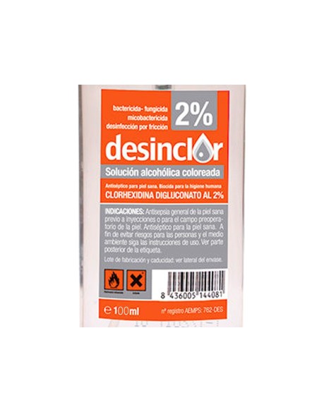 Desinclor solucion 2% alcoholica bote de 100 ml