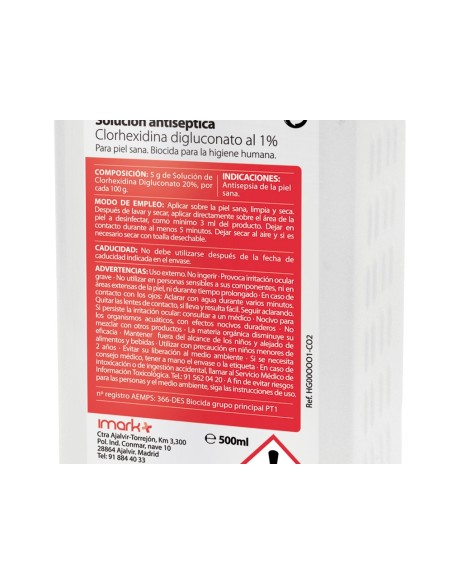 Solucion antiseptica clorhexidina desinclor 1%...