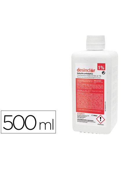 Solucion antiseptica clorhexidina desinclor 1% bote de 500 ml