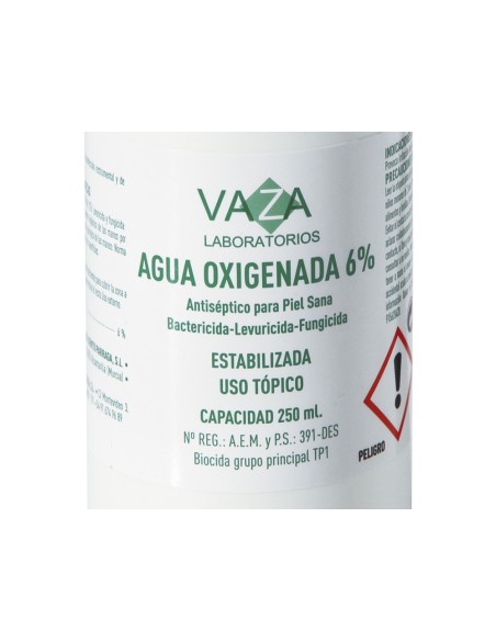 Agua oxigenada vaza bote de 250 ml