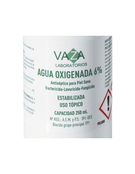Agua oxigenada vaza bote de 250 ml