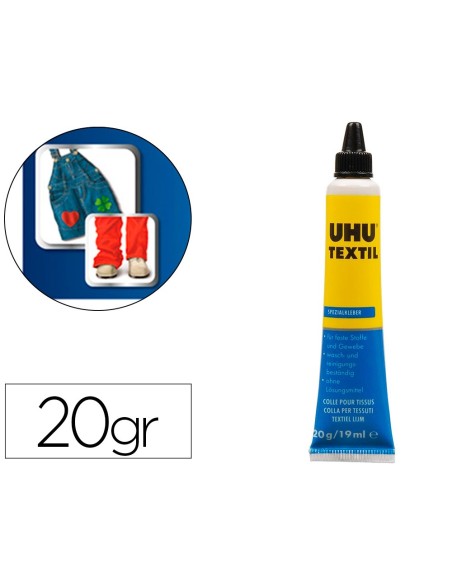 Pegamento uhu especial textil tubo 20 gr en...