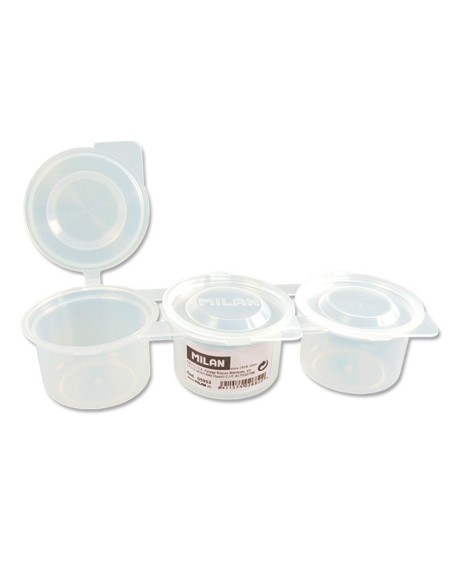 Vaso para mezcla pinturas milan triple con tapa...