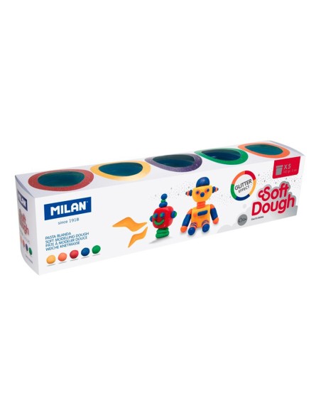 Pasta milan para modelar soft dough glitter...