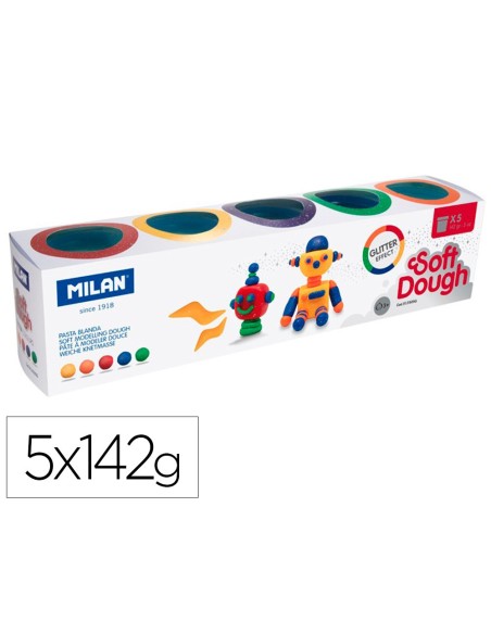 Pasta milan para modelar soft dough glitter...