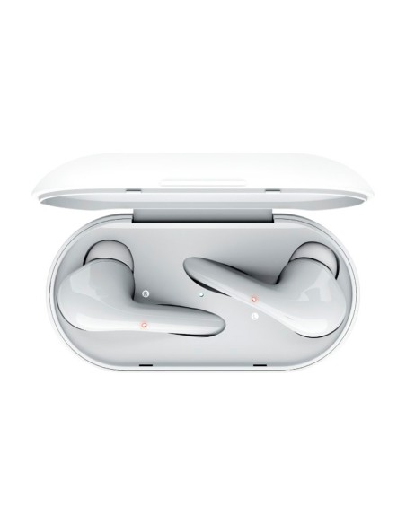 Auricular trust nika inalambrico bluetooth con estuche de carga color blanco