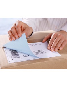 Etiqueta adhesiva cubriente...