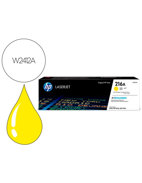 Toner hp 216a laserjet pro m155 / mfp m182n /mfp m183fw amarillo 850 paginas