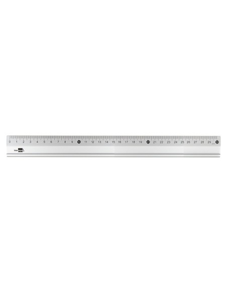 Regla liderpapel metalica aluminio 30 cm