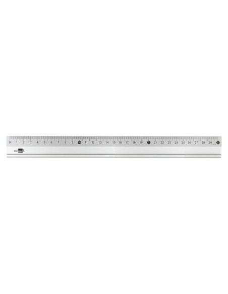 Regla liderpapel metalica aluminio 30 cm