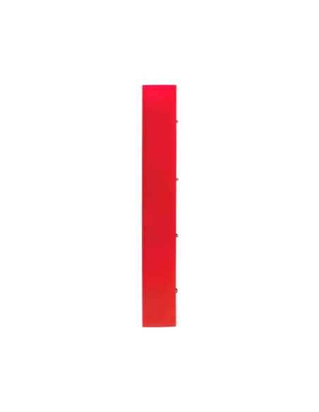 Carpeta con recambio liderpapel a4 cuadro 5mm 100 hojas 80g polipropileno 4 anillas mixtas 25mm rojo