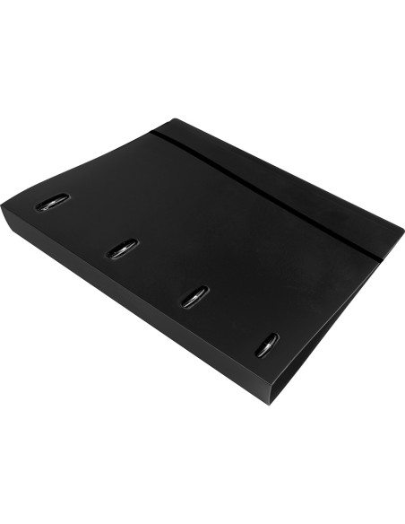 Carpeta con recambio liderpapel a4 cuadro 5mm 100 hojas 80g polipropileno 4 anillas mixtas 25mm negro
