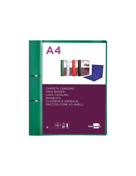 Carpeta liderpapel canguro 2 anillas 40 mm...