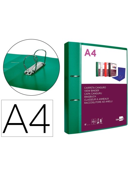 Carpeta liderpapel canguro 2 anillas 40 mm...