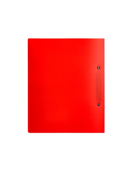 Carpeta liderpapel canguro 2 anillas 40 mm mixtas polipropileno din a4 rojo translicudo