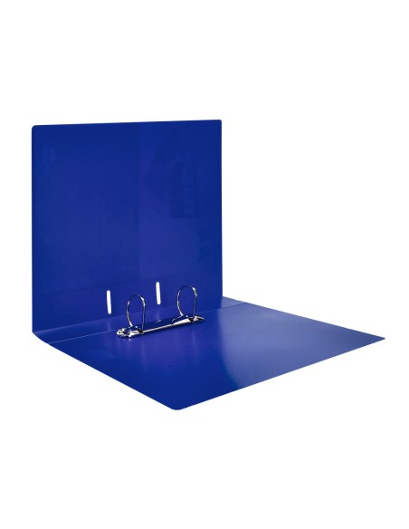 Carpeta liderpapel canguro 2 anillas 40 mm mixtas polipropileno din a4 azul translicudo
