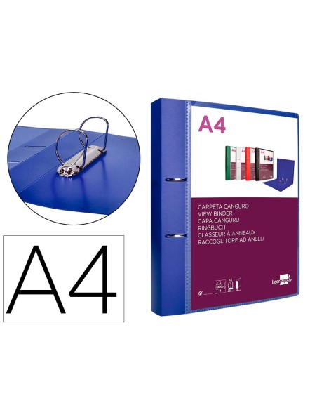 Carpeta liderpapel canguro 2 anillas 40 mm...