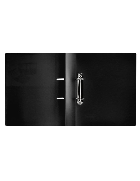 Carpeta liderpapel canguro 2 anillas 40 mm mixtas polipropileno din a4 negro opaco