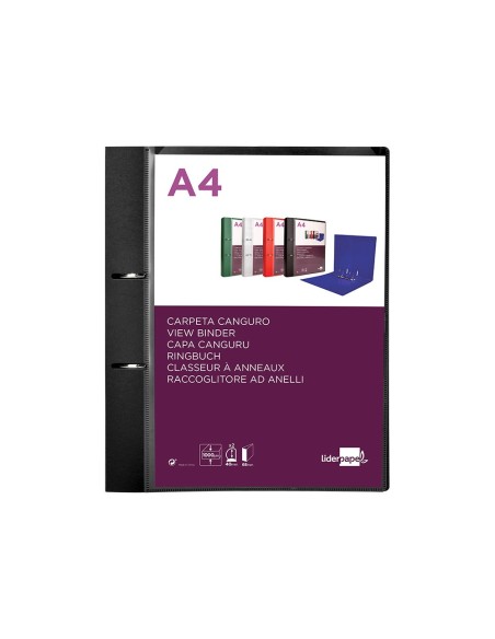 Carpeta liderpapel canguro 2 anillas 40 mm...