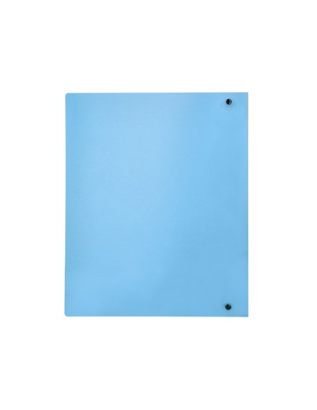 Carpeta liderpapel 4 anillas mixtas 40 mm polipropileno din a4 celeste opaco