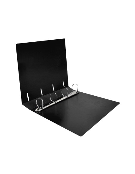 Carpeta liderpapel 4 anillas 40 mm mixtas polipropileno din a4 negro opaco