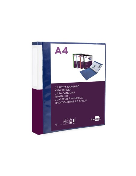 Carpeta liderpapel canguro 2 anillas 25 mm...