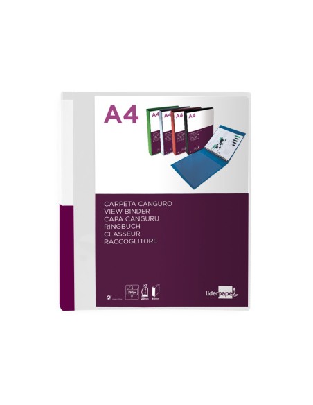 Carpeta liderpapel canguro 2 anillas 25 mm...
