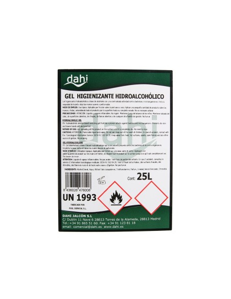 Gel hidroalcoholico higienizante dahi para...