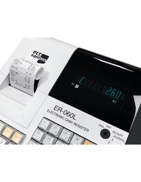 Registradora ecr sampos er-60 blanca 28...