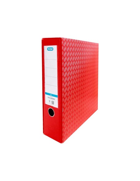 Caja archivador de palanca carton forrado elba...