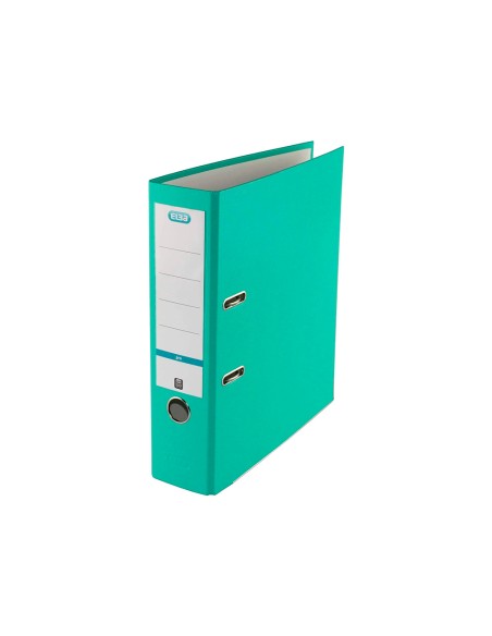 Archivador de palanca elba top carton compacto polipropileno con rado din a4 lomo de 80 mm ice mint