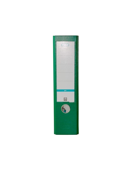 Archivador de palanca elba top carton compacto polipropileno con rado din a4 lomo de 80 mm verde