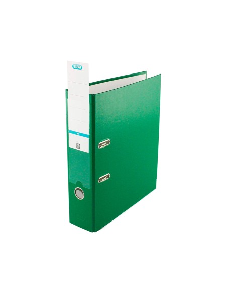 Archivador de palanca elba top carton compacto polipropileno con rado din a4 lomo de 80 mm verde